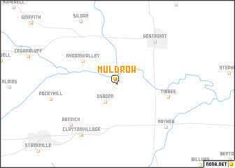 map of Muldrow