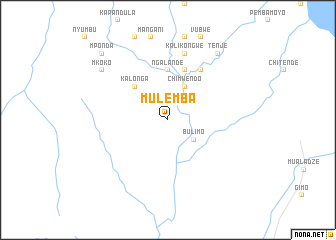 map of Mulemba