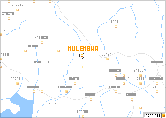 map of Mulembwa