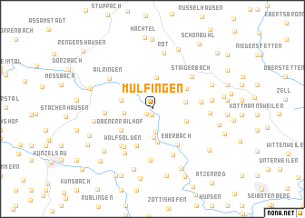 map of Mulfingen