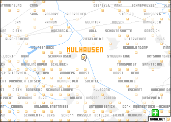 map of Mülhausen