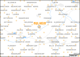 map of Mülheim