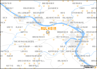 map of Mülheim