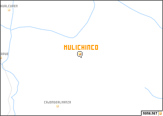 map of Mulichincó