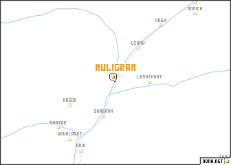 map of Muligrām
