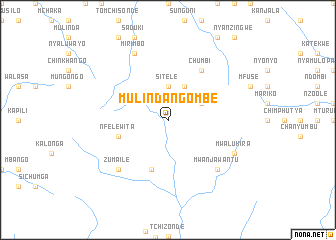 map of Mulindangombe