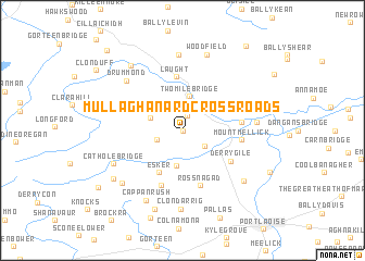 map of Mullaghanard Cross Roads