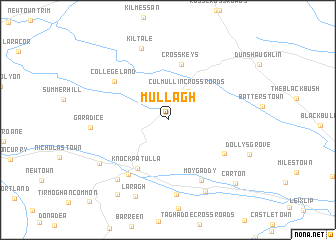 Mullagh Ireland Map Nona Net   Locmap MULLAGH  6.7996667X53.3366667X 6.4636667X53.5766667 