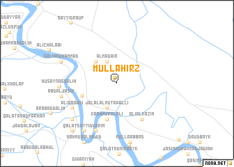 map of Mullā Ḩirz