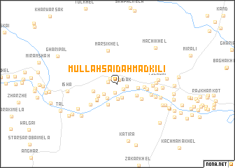 map of Mullāh Said Ahmad Kili