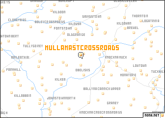 map of Mullamast Cross Roads