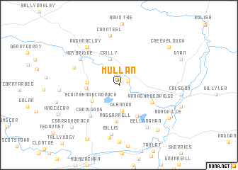 map of Mullan