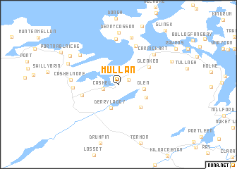 map of Mullan