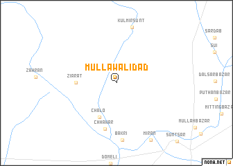 map of Mulla Wali Dād