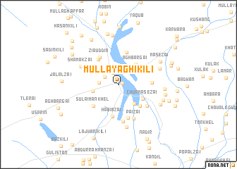 map of Mulla Yāghi Kili