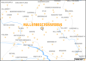 map of Mullenbeg Cross Roads