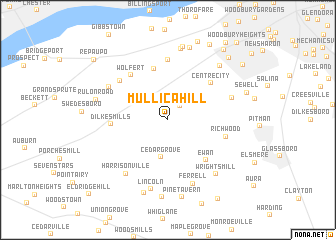 map of Mullica Hill