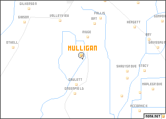 map of Mulligan