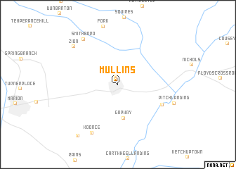 map of Mullins