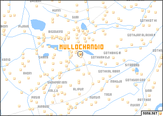 map of Mullo Chāndio