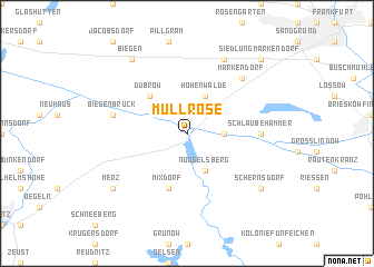 map of Müllrose