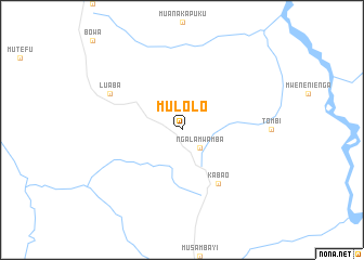 map of Mulolo