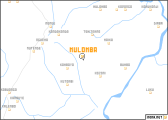 map of Mulomba