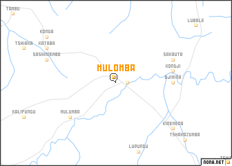 map of Mulomba