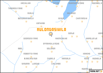 map of Mulonda Siwila