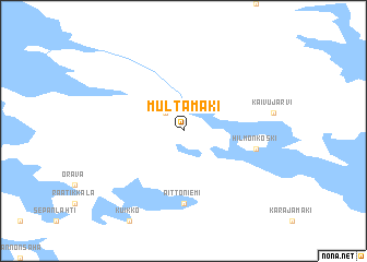 map of Multamäki