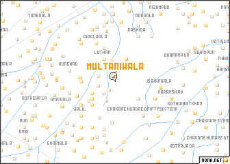 map of Multānīwāla