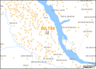 map of Multān