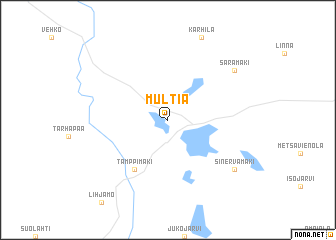 map of Multia