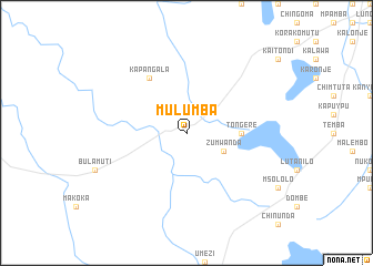 map of Mulumba