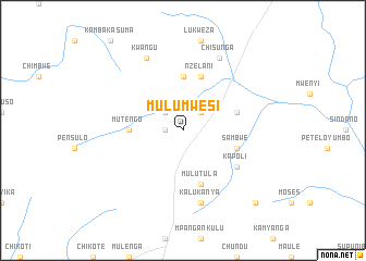 map of Mulumwesi