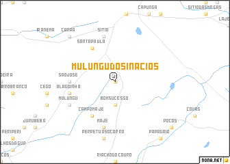 map of Mulungu dos Inácios