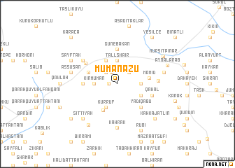 map of Mūmān ‘Azū