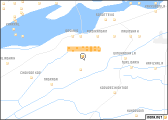 map of Mūminābād