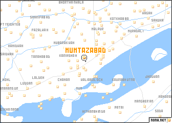 map of Mumtāzābād