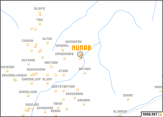 map of Munāb