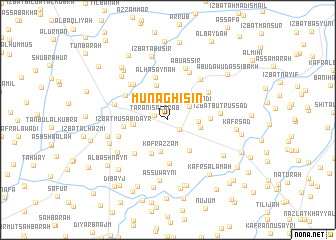 map of Munāghişīn