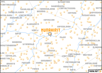 map of Munāḩirīt