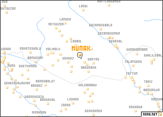map of Mūnak