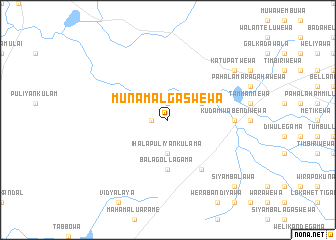 map of Munamalgaswewa