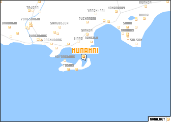 map of Munam-ni