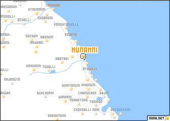 map of Munam-ni