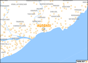 map of Munam-ni