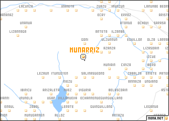 map of Munárriz