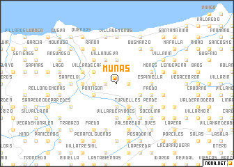 map of Muñás