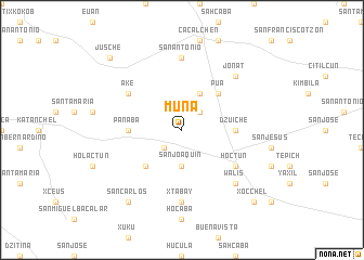 map of Muna